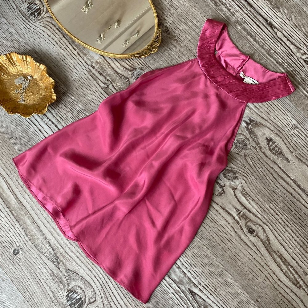 Vintage Banana Republic Pink Silk Halter Cami Tank Blouse Size XS